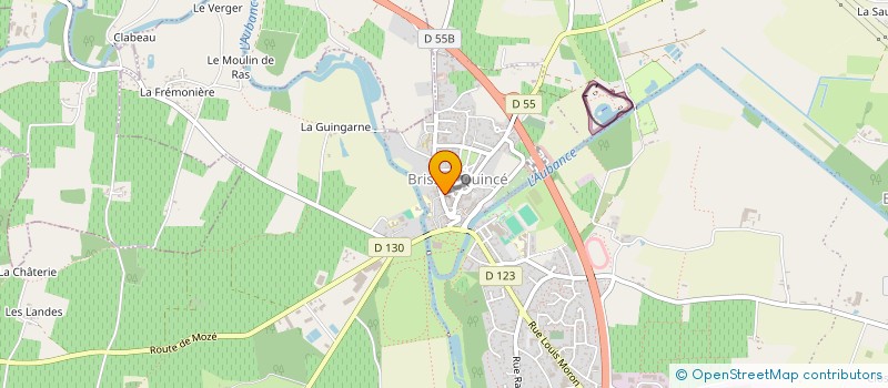 localisation de l'entreprise MONSIEUR XAVIER CLERGEAU  BRISSAC LOIRE AUBANCE