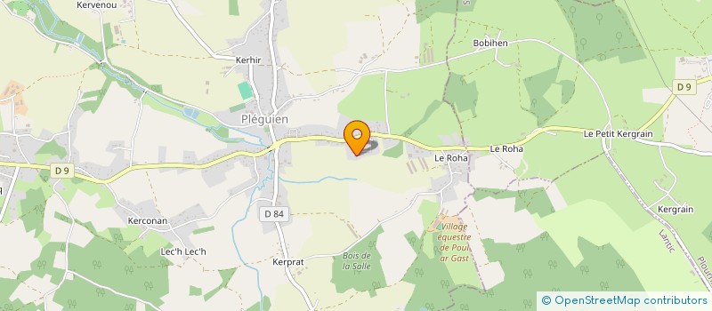 localisation de l'entreprise MONSIEUR XAVIER CLOS  PLEGUIEN