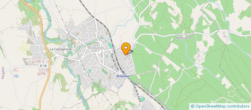 localisation de l'entreprise MONSIEUR XAVIER COIC  MAGALAS