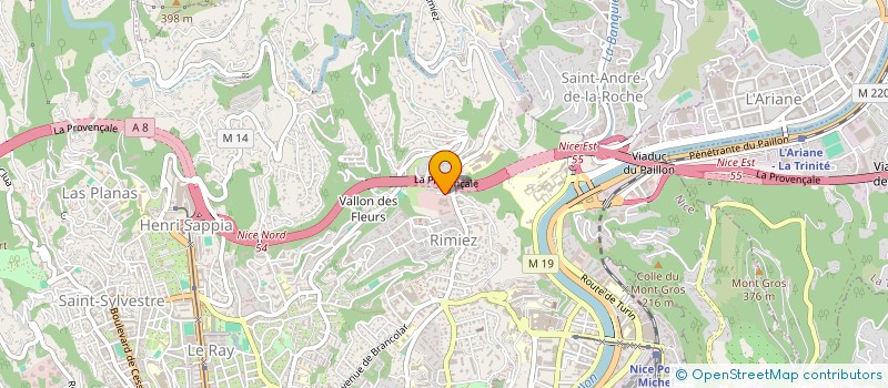 localisation de l'entreprise MONSIEUR XAVIER COLIN  NICE