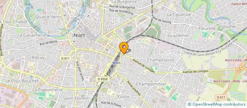 localisation de l'entreprise MONSIEUR XAVIER COLL à NIORT
