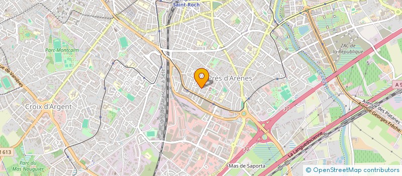 localisation de l'entreprise MONSIEUR XAVIER COLLACE  MONTPELLIER