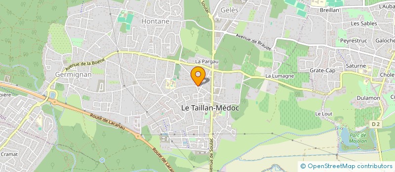 localisation de l'entreprise MONSIEUR XAVIER COLLEDEBOEUF  LE TAILLAN-MEDOC