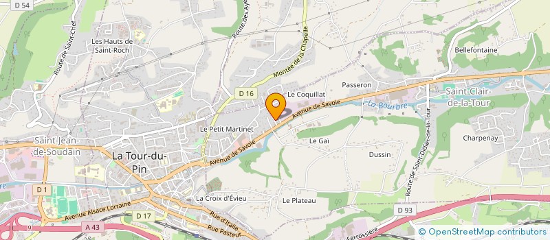 localisation de l'entreprise MONSIEUR XAVIER COLLET  SAINT-CLAIR-DE-LA-TOUR