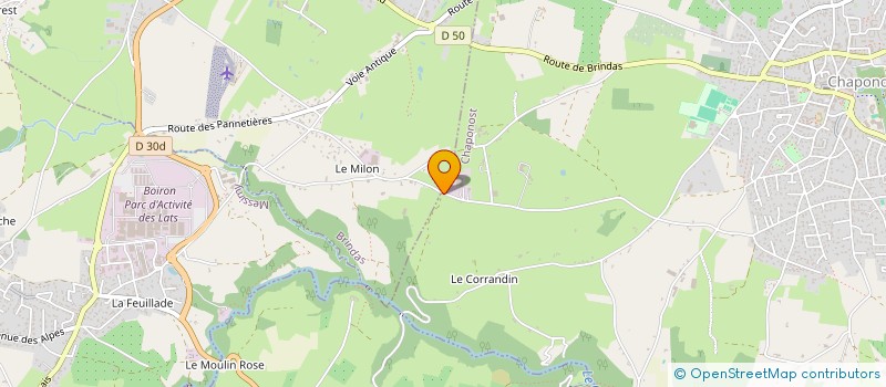 localisation de l'entreprise MONSIEUR XAVIER COLLET  CHAPONOST