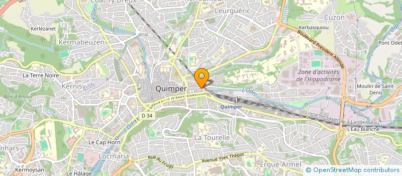 localisation de l'entreprise MONSIEUR XAVIER COLLETER à QUIMPER