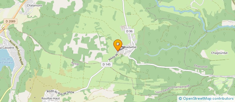 localisation de l'entreprise MONSIEUR XAVIER COQUIL  SAINT-GENES-CHAMPANELLE