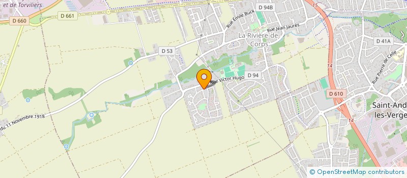 localisation de l'entreprise MONSIEUR XAVIER CORNIL  LA RIVIERE-DE-CORPS