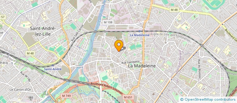 localisation de l'entreprise MONSIEUR XAVIER CORNU à LA MADELEINE