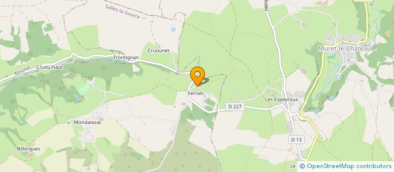 localisation de l'entreprise MONSIEUR XAVIER COUPET  SALLES-LA-SOURCE