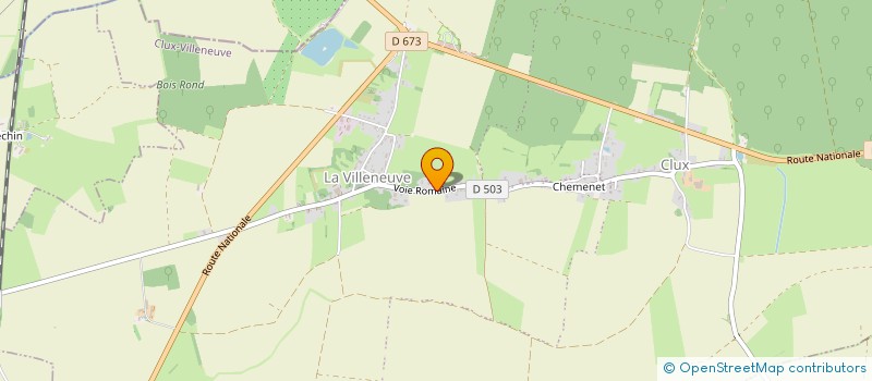 localisation de l'entreprise MONSIEUR XAVIER COURNAULT  CLUX-VILLENEUVE