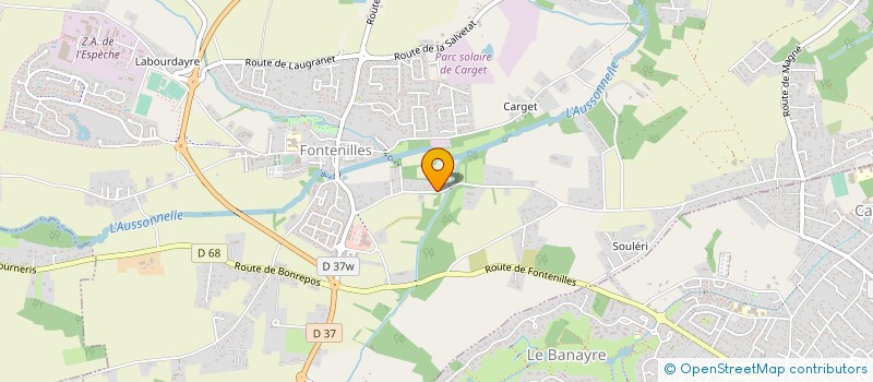 localisation de l'entreprise MONSIEUR XAVIER COURREGE à FONTENILLES
