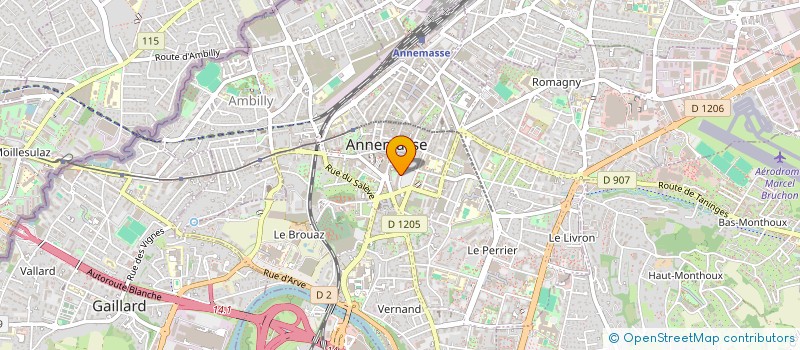 localisation de l'entreprise MONSIEUR XAVIER COURSIERES  ANNEMASSE