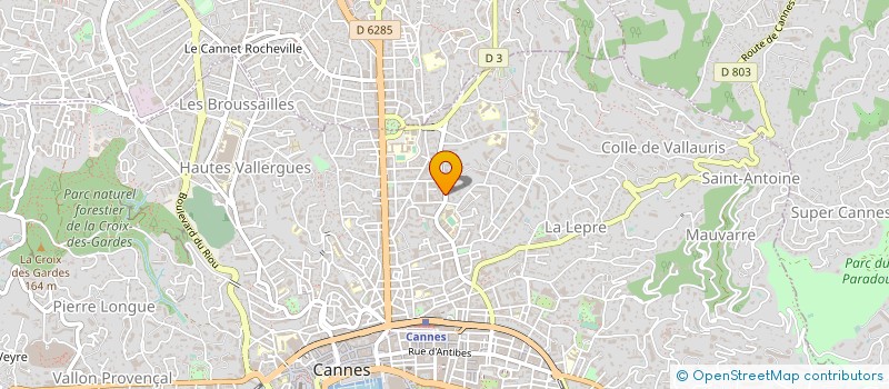 localisation de l'entreprise MONSIEUR XAVIER COURTALON à CANNES