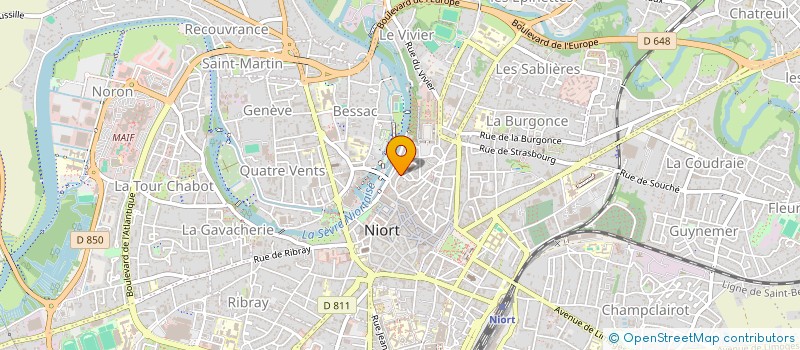 localisation de l'entreprise MONSIEUR XAVIER COYERE à NIORT