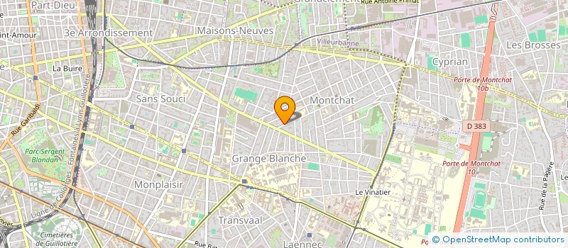 localisation de l'entreprise MONSIEUR XAVIER CRAUFFON  LYON