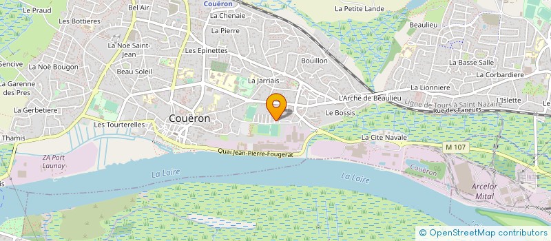 localisation de l'entreprise MONSIEUR XAVIER CREFF à COUERON