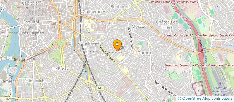 localisation de l'entreprise MONSIEUR XAVIER CREGUT à TOULOUSE