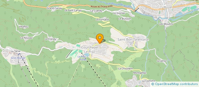 localisation de l'entreprise MONSIEUR XAVIER CRET à COURCHEVEL