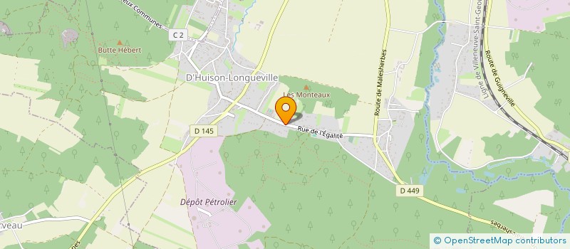 localisation de l'entreprise MONSIEUR XAVIER CRISEO  D'HUISON-LONGUEVILLE