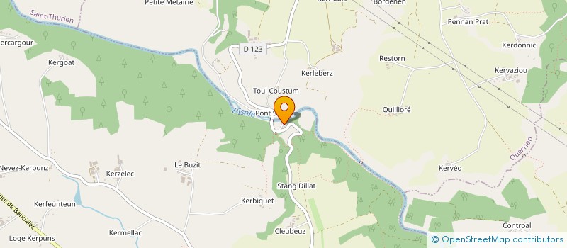 localisation de l'entreprise MONSIEUR XAVIER CROSET à MELLAC