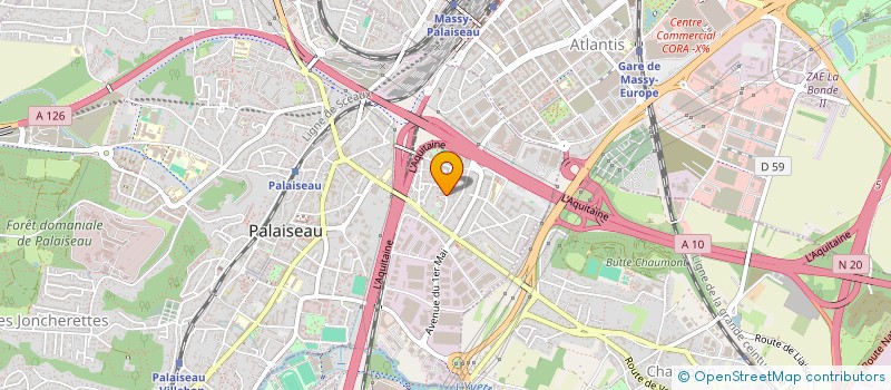 localisation de l'entreprise MONSIEUR XAVIER CULIOLI  PALAISEAU