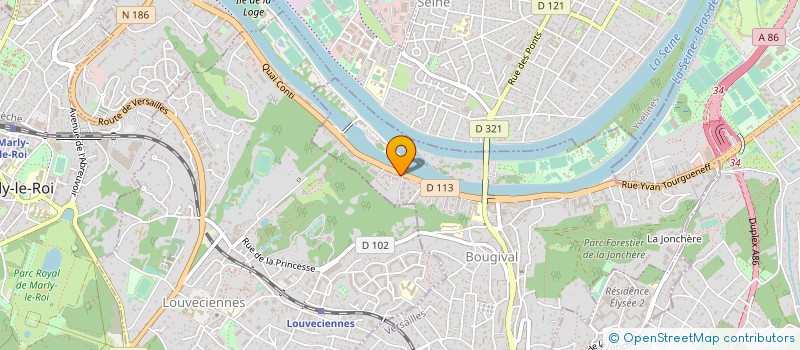 localisation de l'entreprise MONSIEUR XAVIER D'AMBRA à BOUGIVAL