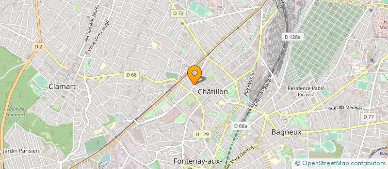 localisation de l'entreprise MONSIEUR XAVIER D'HAULTFOEUILLE  CHATILLON