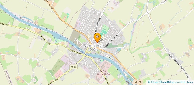 localisation de l'entreprise MONSIEUR XAVIER D'HOINE à QUESNOY-SUR-DEULE