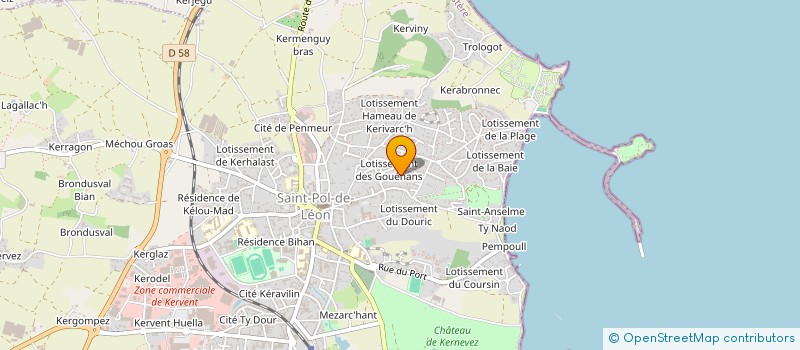 localisation de l'entreprise MONSIEUR XAVIER DA SILVA à SAINT-POL-DE-LEON