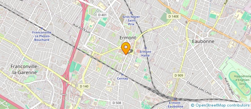 localisation de l'entreprise MONSIEUR XAVIER DARRE  ERMONT