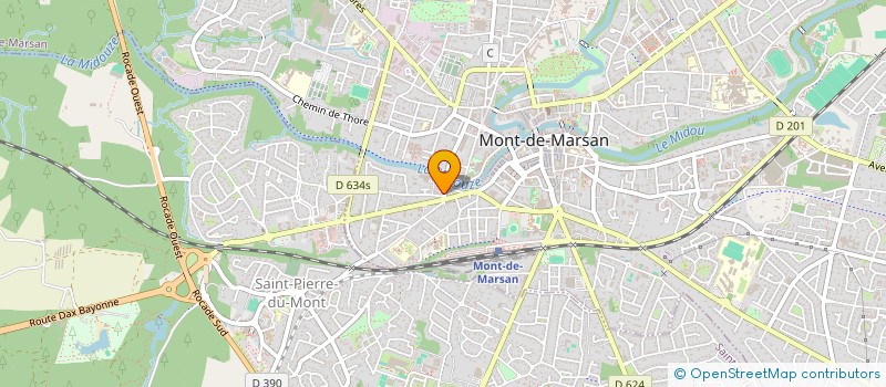 localisation de l'entreprise MONSIEUR XAVIER DARRIMAJOU  MONT-DE-MARSAN