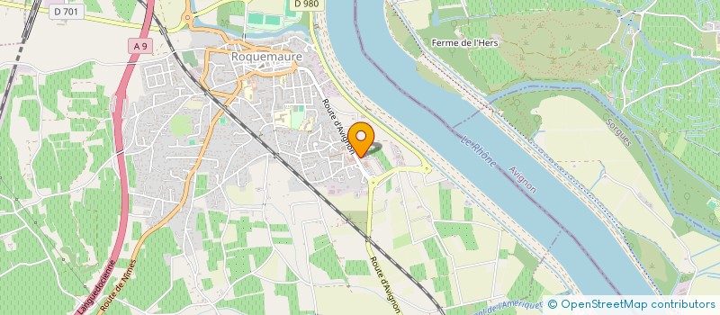 localisation de l'entreprise MONSIEUR XAVIER DAUBRESSE  ROQUEMAURE