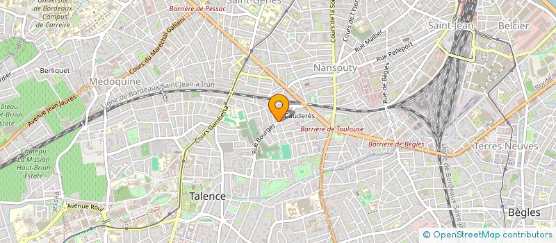 localisation de l'entreprise MONSIEUR XAVIER DAUDIN  TALENCE