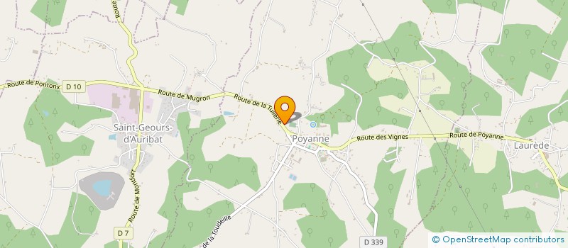 localisation de l'entreprise MONSIEUR XAVIER DAVERAT  POYANNE