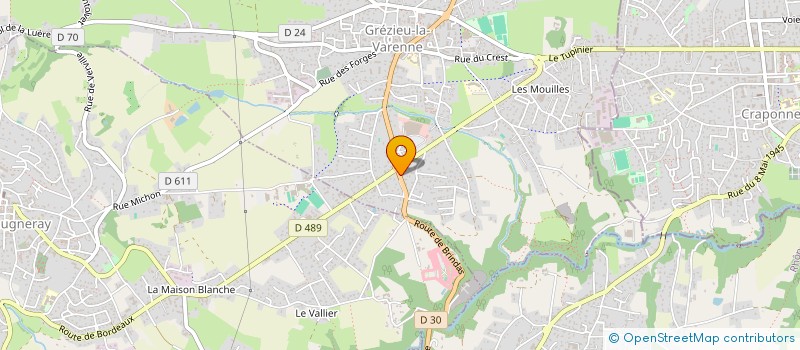 localisation de l'entreprise MONSIEUR XAVIER DAVID à GREZIEU-LA-VARENNE