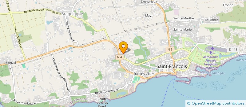 localisation de l'entreprise MONSIEUR XAVIER DE LACAZE à SAINT-FRANCOIS