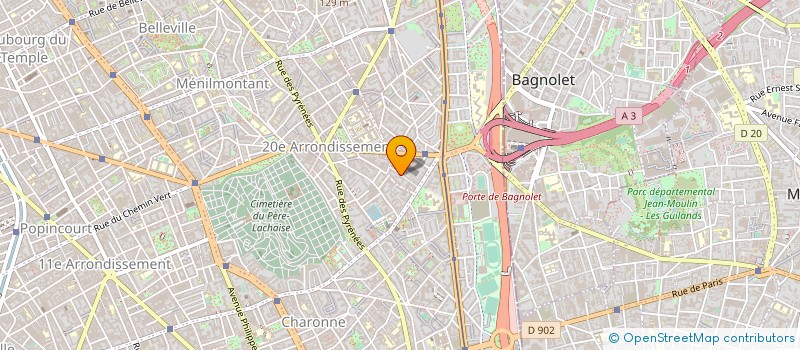 localisation de l'entreprise MONSIEUR XAVIER DE MONTROND  PARIS