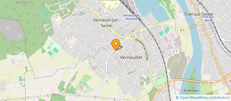 localisation de l'entreprise MONSIEUR XAVIER DE VAUCORBEIL  VERNOUILLET