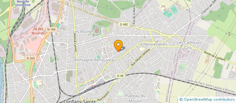 localisation de l'entreprise MONSIEUR XAVIER DEBAYE  CONFLANS-SAINTE-HONORINE