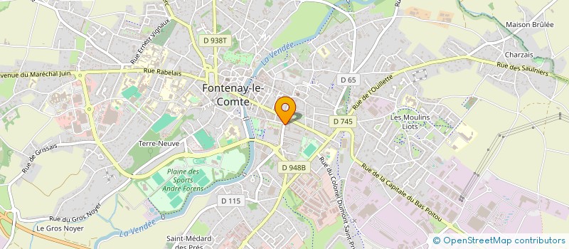 localisation de l'entreprise MONSIEUR XAVIER DEBINSKI à FONTENAY-LE-COMTE