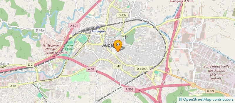 localisation de l'entreprise MONSIEUR XAVIER DEBLEVID  AUBAGNE
