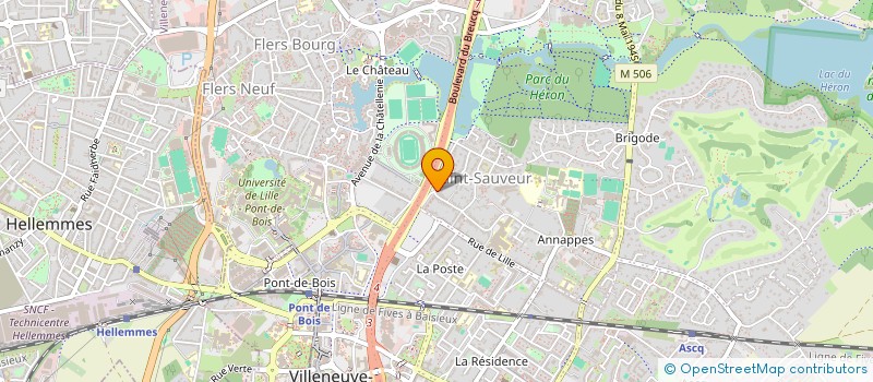 localisation de l'entreprise MONSIEUR XAVIER DEBRABANDER  VILLENEUVE-D'ASCQ