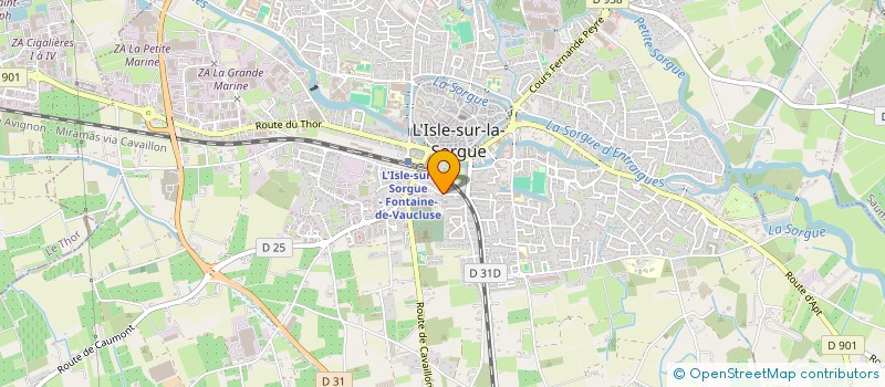 localisation de l'entreprise MONSIEUR XAVIER DEBUT à L'ISLE-SUR-LA-SORGUE