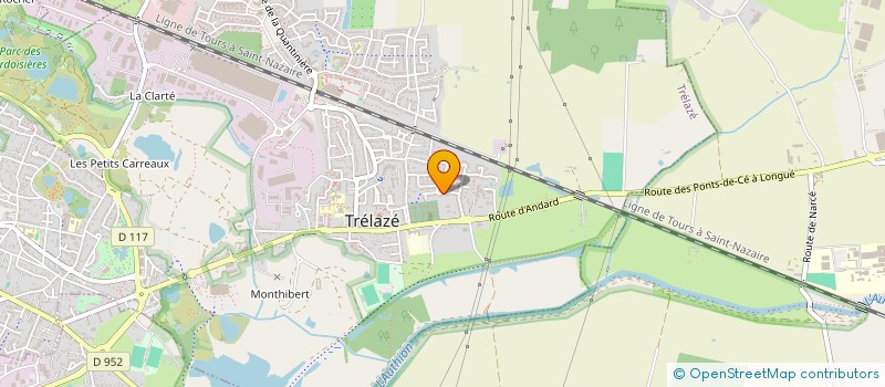 localisation de l'entreprise MONSIEUR XAVIER DECESVRE  TRELAZE