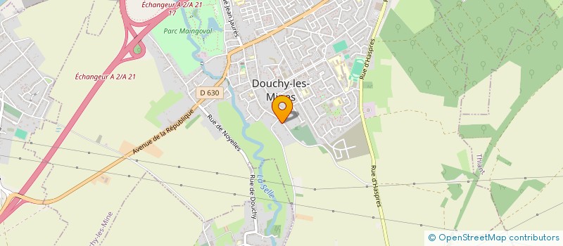 localisation de l'entreprise MONSIEUR XAVIER DECLERCQ à DOUCHY-LES-MINES