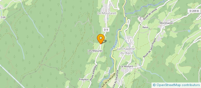 localisation de l'entreprise MONSIEUR XAVIER DECOTTIGNIES  LE MOUTARET