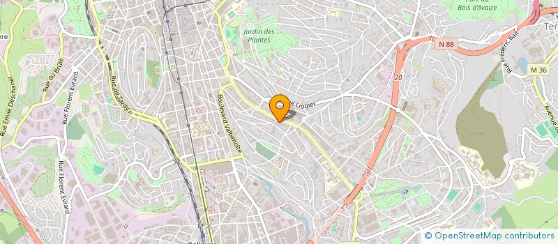 localisation de l'entreprise MONSIEUR XAVIER DECROIX  SAINT-ETIENNE