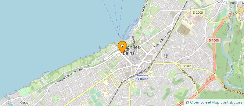 localisation de l'entreprise MONSIEUR XAVIER DECURNINGE à THONON-LES-BAINS