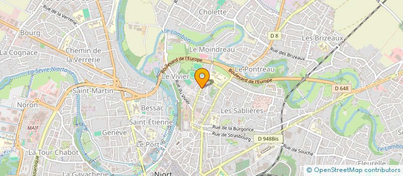 localisation de l'entreprise MONSIEUR XAVIER DEGROLARD à NIORT